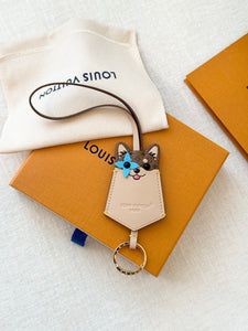 LOUIS VUITTON 2025 Monogram LV Dog Bag Charm