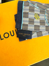 Load image into Gallery viewer, LOUIS VUITTON Damier LV Pop Silk Bandeau - Blue
