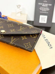 LOUIS VUITTON Monogram Josephine Wallet in Fuchsia