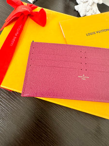 LOUIS VUITTON 2022 Coated Canvas Card Holder - Fuchsia