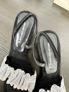 ALEXANDER WANG Crystal Scrunchie Sandals - 85mm - EU38