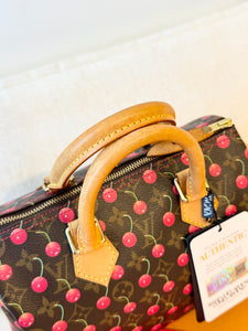 LOUIS VUITTON LV x TM Takashi Murakami Monogram Cherry Speedy 25