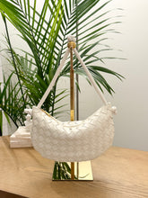 Load image into Gallery viewer, BOTTEGA VENETA Nappa Intrecciato Small Turn Pouch in White
