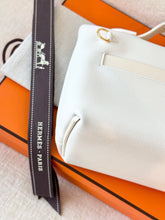 Load image into Gallery viewer, Hermès White Evercolor and Nata Swift Mini 24/24 21 / Palladium Hardware / 2022
