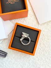 Load image into Gallery viewer, HERMES 2025 Sterling Silver Croisette Ring - Small Model / Size 54
