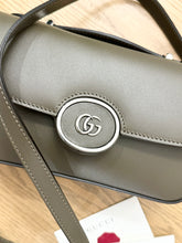 Load image into Gallery viewer, GUCCI Petite GG Mini Shoulder Bag in Brown Leather
