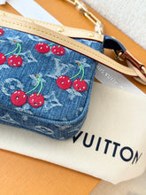 Load image into Gallery viewer, 🍒 LOUIS VUITTON LV x TM Takashi Murakami Monogram Denim Pochette Accessoires
