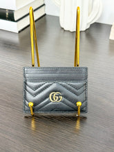 Load image into Gallery viewer, GUCCI GG Marmont Card Case in Black
