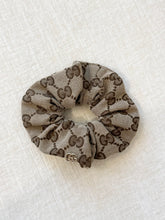 Load image into Gallery viewer, GUCCI Women GG Canvas Scrunchie with Logo Plaque - Brown / OS
