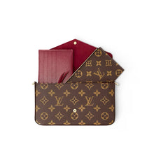 Load image into Gallery viewer, LOUIS VUITTON 2022 Monogram Félicie Pochette Zippy Coin Holder in Fuchsia
