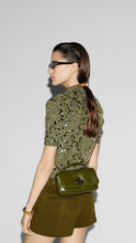 Load image into Gallery viewer, GUCCI GG Milano Mini Leather Top Handle Bag in Dark Olive
