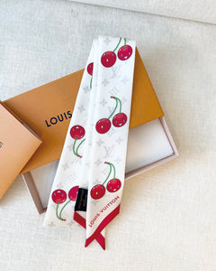 LOUIS VUITTON LV x TM Takashi Murakami Monogram Cerise Bandeau / White