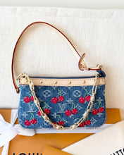 Load image into Gallery viewer, 🍒 LOUIS VUITTON LV x TM Takashi Murakami Monogram Denim Pochette Accessoires
