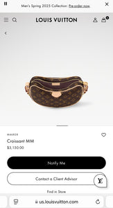LOUIS VUITTON 2024 Monogram Croissant MM Shoulder Bag