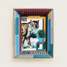 Load image into Gallery viewer, HERMES Grand Theatre Nouveau Change Tray / Fauve / Rouge / Bleu

