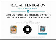 Load image into Gallery viewer, LOUIS VUITTON Félicie Pochette Empriente Leather Crossbody Bag - Rose Poudre
