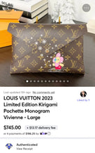 Load image into Gallery viewer, LOUIS VUITTON 2023 Limited Edition Kirigami Pochette Monogram Vivienne - Large
