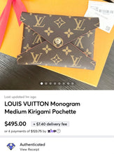 Load image into Gallery viewer, LOUIS VUITTON Monogram Medium Kirigami Pochette
