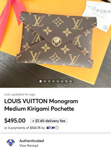 LOUIS VUITTON Monogram Medium Kirigami Pochette