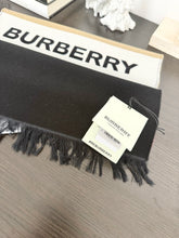 Load image into Gallery viewer, ▪️SOLD▪️BURBERRY Unisex Wool-Silk Icon Stripe Logo Scarf - Archive Beige
