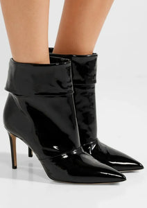 PAUL ANDREW Banner patent-leather ankle boots - EU37