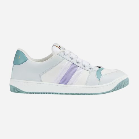 GUCCI 2024 Women’s Screener Sneaker in Light Blue - EU37.5