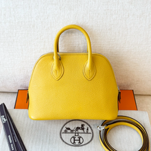 Load image into Gallery viewer, Hermès Mini 1923 Bolide Bag / Sun Chevre Mysore / Palladium Hardware
