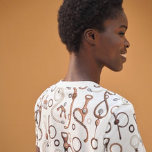 Load image into Gallery viewer, HERMES Panoplie Tout Cuir Straight Dress / Blanc Naturel / EU 34 / US 2
