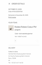 Load image into Gallery viewer, ✨NEW✨ Hermès 2025 Rodeo Robeo Coeur PM Bag Charm - Noir/Craie/Etoupe/Noir
