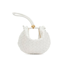 Load image into Gallery viewer, BOTTEGA VENETA Nappa Intrecciato Small Turn Pouch in White
