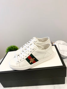 GUCCI Women’s White Ace Leather Sneakers EU36/US6.5