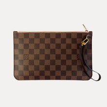 Load image into Gallery viewer, ▪️SOLD▪️LOUIS VUITTON Damier Ebene Neverfull MM Pochette Wristlet Pouch In Rose Ballerine
