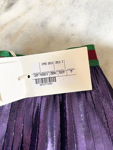 GUCCI Children’s Silk Pleated Skirt in Shine Purple (5 years)