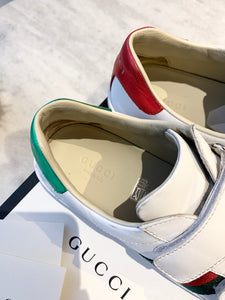 GUCCI New Ace Logo Sneakers In White EU37