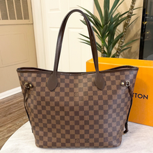 Load image into Gallery viewer, LOUIS VUITTON Damier Ebene Neverfull MM Tote In Rose Ballerine
