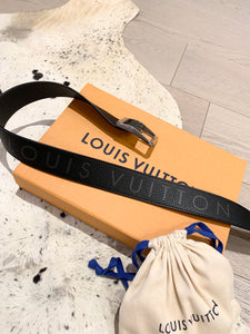 LOUIS VUITTON Men’s Reverso 40mm Reversible Belt In Black 95/38