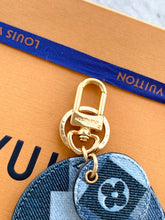 Load image into Gallery viewer, [SOLD]Louis Vuitton Denim Monogram Patchwork Bag Charm/Key Holder
