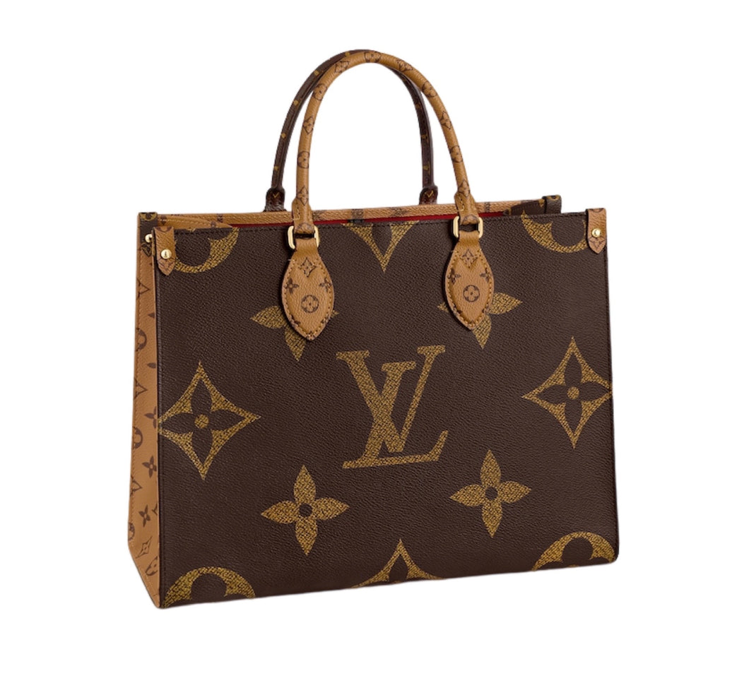 LOUIS VUITTON 2021 OnTheGo MM Monogram Reverse Tote Bag