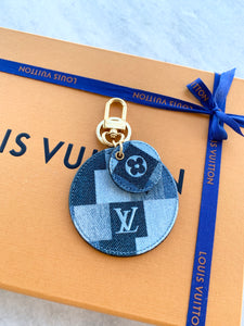 [SOLD]Louis Vuitton Denim Monogram Patchwork Bag Charm/Key Holder