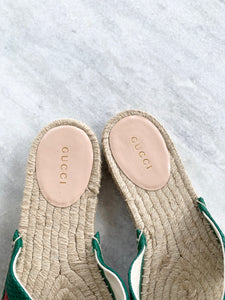 Gucci Web Espadrille Sandals EU37