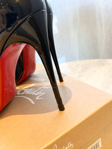 CHRISTIAN LOUBOUTIN SO KATE 120 Patent Leather Pumps In Black EU41