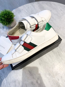 GUCCI New Ace Logo Sneakers In White EU37