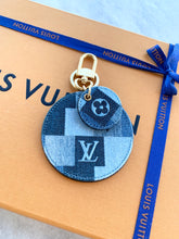 Load image into Gallery viewer, [SOLD]Louis Vuitton Denim Monogram Patchwork Bag Charm/Key Holder
