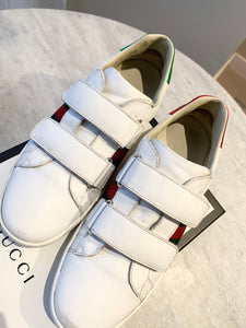 GUCCI New Ace Logo Sneakers In White EU37