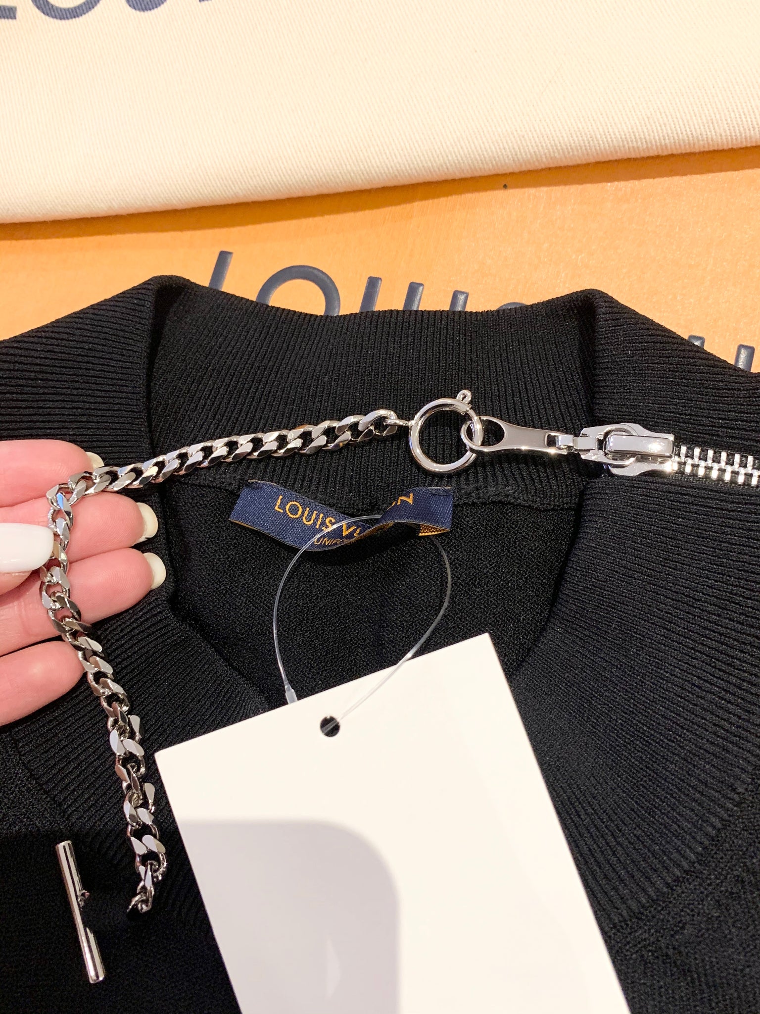 Louis Vuitton 2020/2021 Chain Detail Preppy Uniform Sweater In