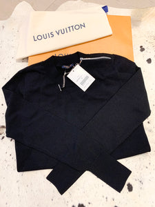 Louis Vuitton 2020/2021 Chain Detail Preppy Uniform Sweater In Black Size M