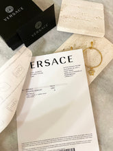 Load image into Gallery viewer, VERSACE Medusa Hoop Earrings In Gold
