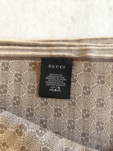 Load image into Gallery viewer, ▪️SOLD▪️GUCCI GG Unisex Verbier Jacquard Knit Scarf in Brown
