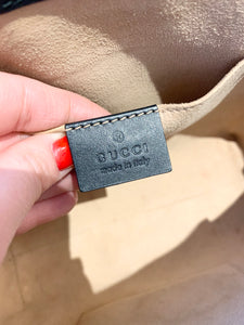 GUCCI Ophidia Suede Mini Tote Bag In Black