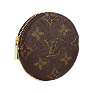 Louis Vuitton Coin Purse Round Monogram Brown in Canvas with Brass - US